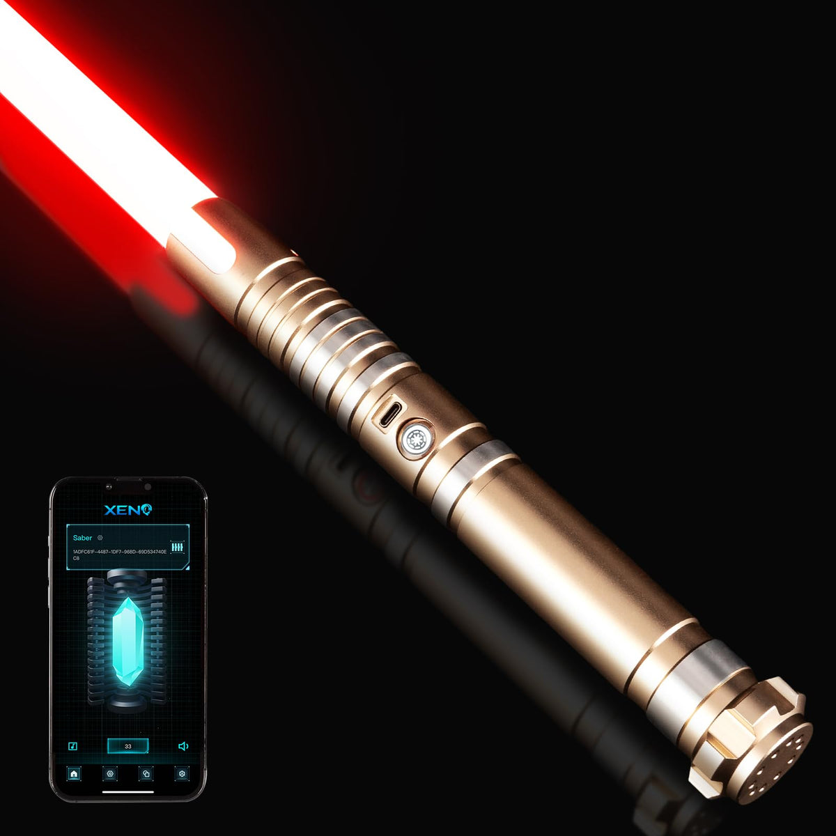 DAMIENSABER RGB3.0 smooth-swing hilt for dynamic dueling and comfort