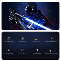 DAMIENSABER RGB3.0 blade assembly highlights sturdy PC blade built for heavy duels.