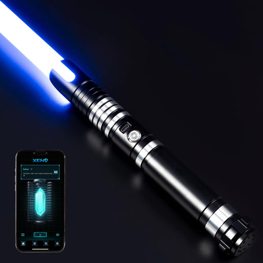 DAMIENSABER Xenopixel 3.0 motion saber with hilt design for smooth dueling scenarios.