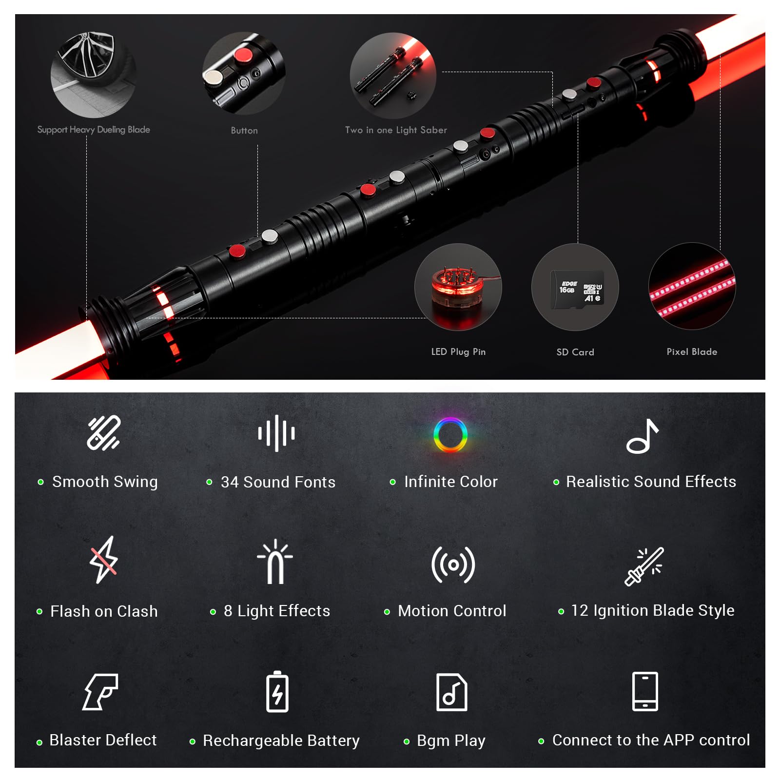 DAMIENSABER Xenopixel V3 infinite color blade for vibrant displays
