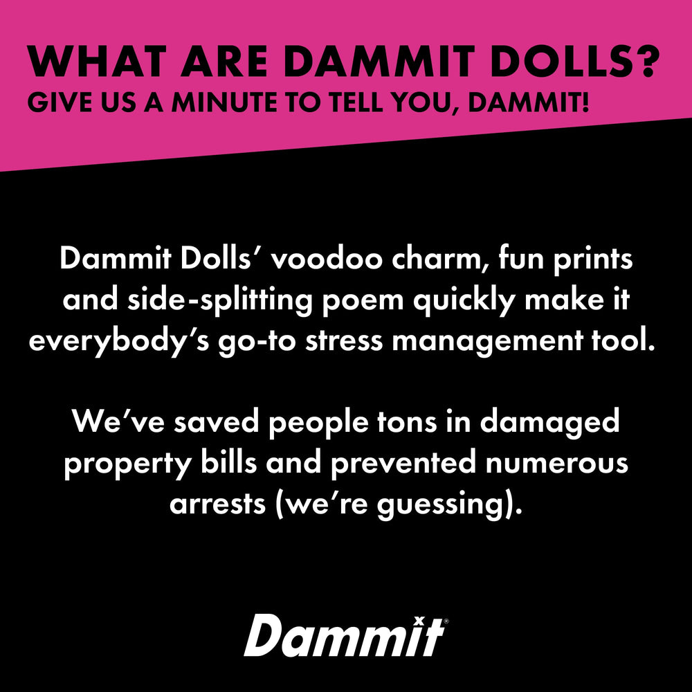 Dammit Cancer Doll in use for playful coping moments