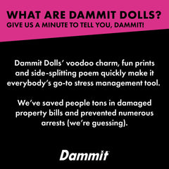 Dammit Cancer Doll in use for playful coping moments