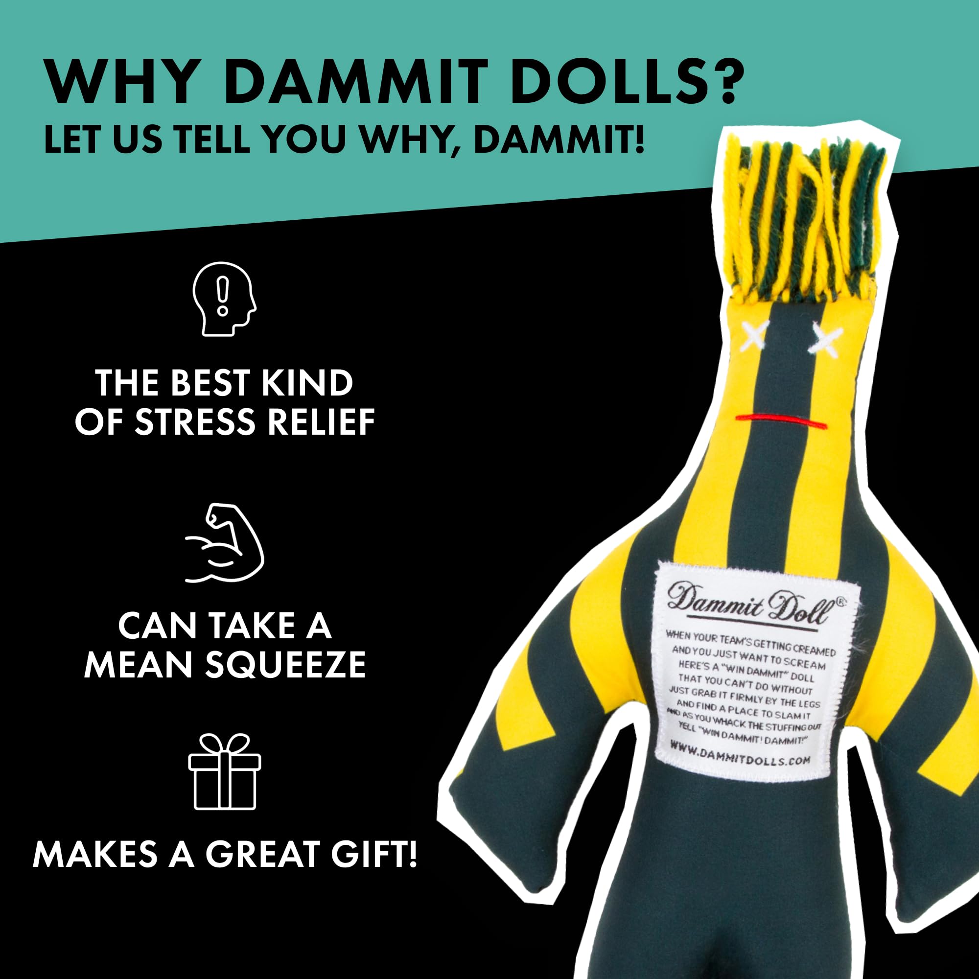 Dammit Doll fan gift emphasizes humor and quick frustration relief at gatherings.
