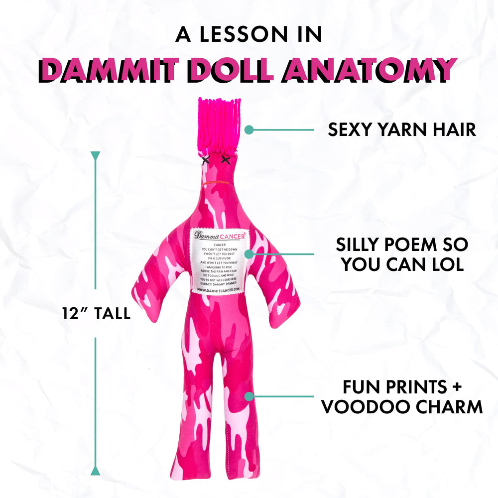 Dammit Doll stitch detail emphasizing sturdy construction