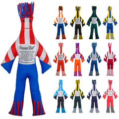 Dammit Doll with random color pattern offers playful game-day stress relief.