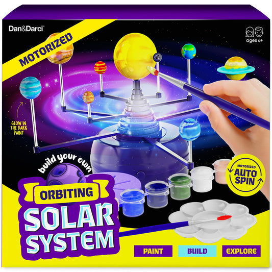 Dan & Darci 360° orbit solar system model with motorized planets.