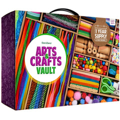 Dan&Darci Arts and Crafts Vault box open for quick, colorful projects.