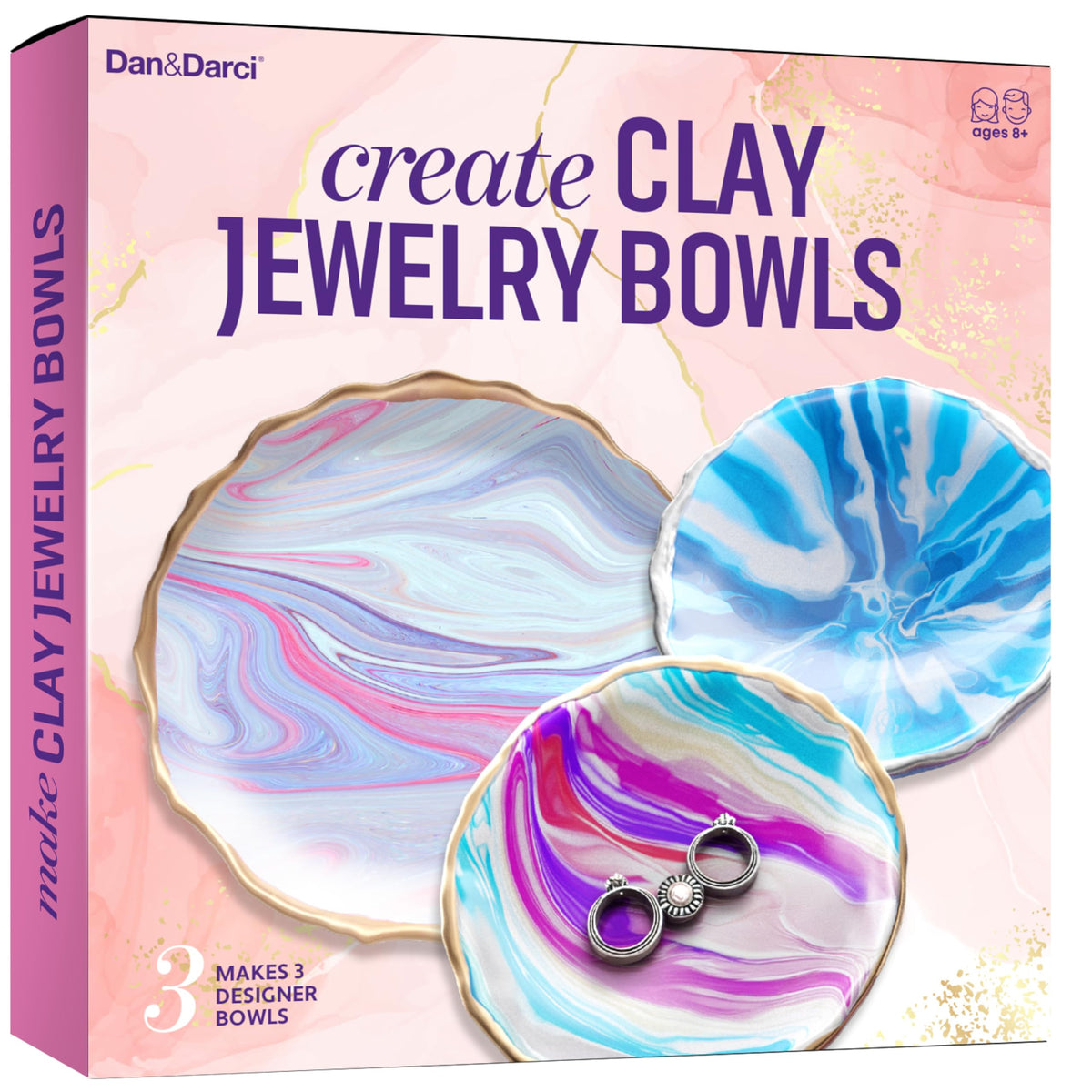 Dan&Darci Craft 'n Clay Jewelry Dish kit opens to spark imaginative play and creativity.