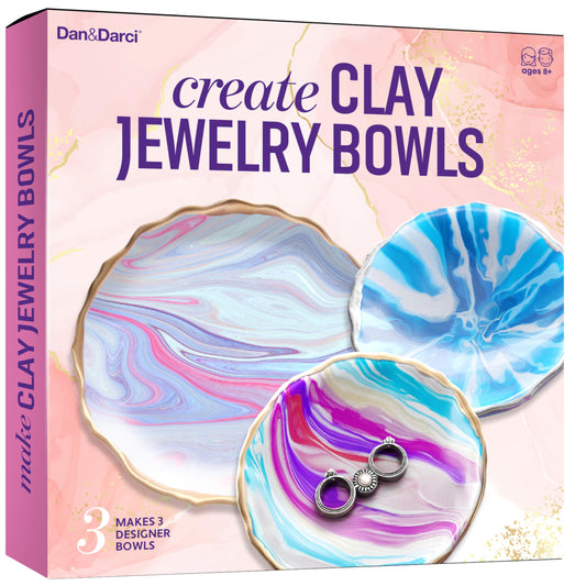 Dan&Darci Craft 'n Clay Jewelry Dish kit opens to spark imaginative play and creativity.