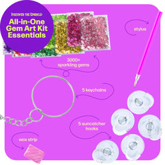 Dan&Darci rainbow gems add vibrant color to kids' art projects.