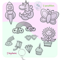 Dan&Darci rocket pattern with shimmering accents for adventurous craft.