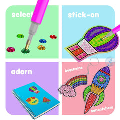Dan&Darci stylus and wax enable precise, mess-free gem placement.
