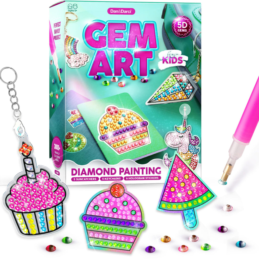 Dan&Darci unicorn design with sparkling gems for imaginative crafting.