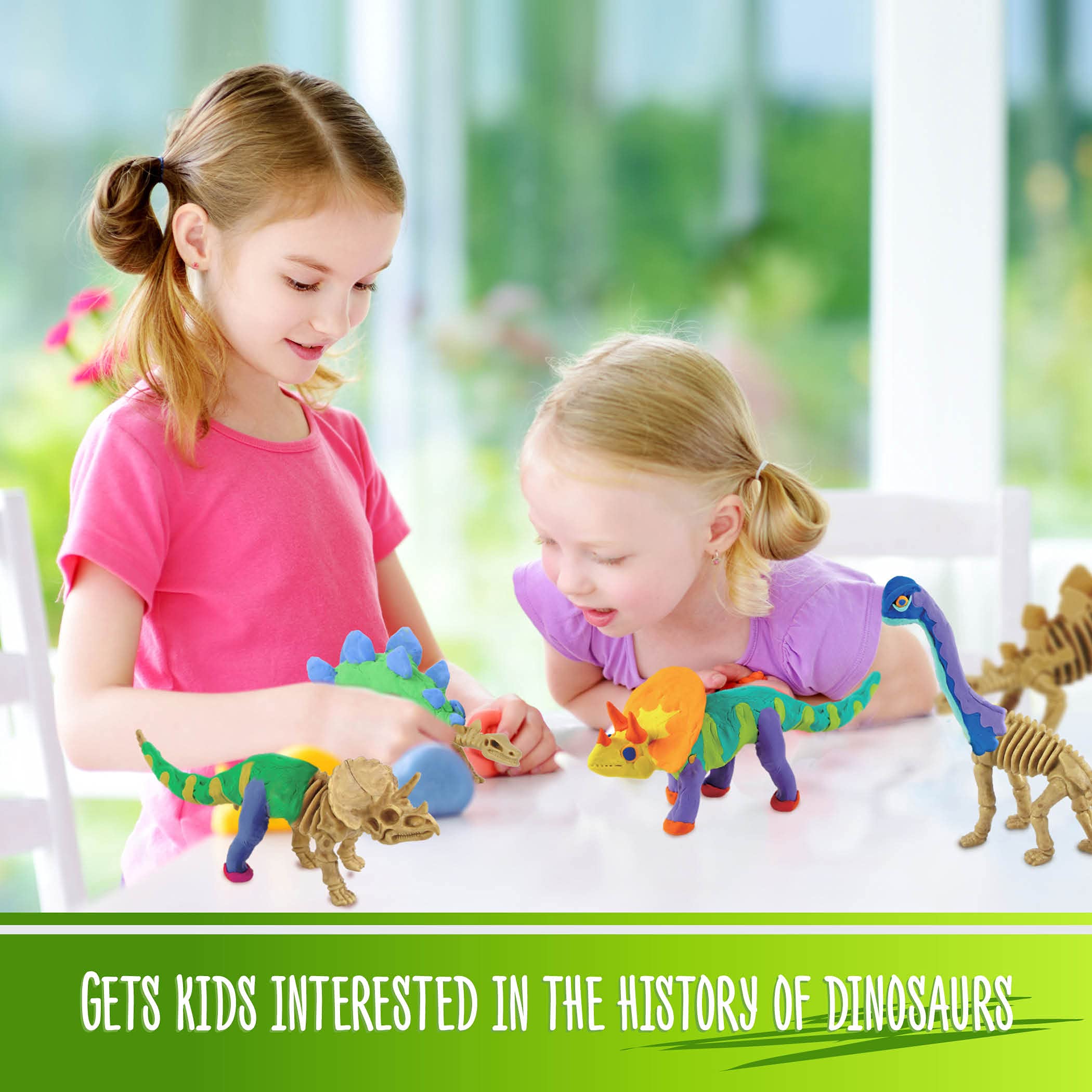 Dan&Darci Dino Models kit sculpting tools enable detailed shaping.
