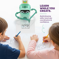 Dry-erase markers for reusable, mess-free drawing sessions with Scribbly.