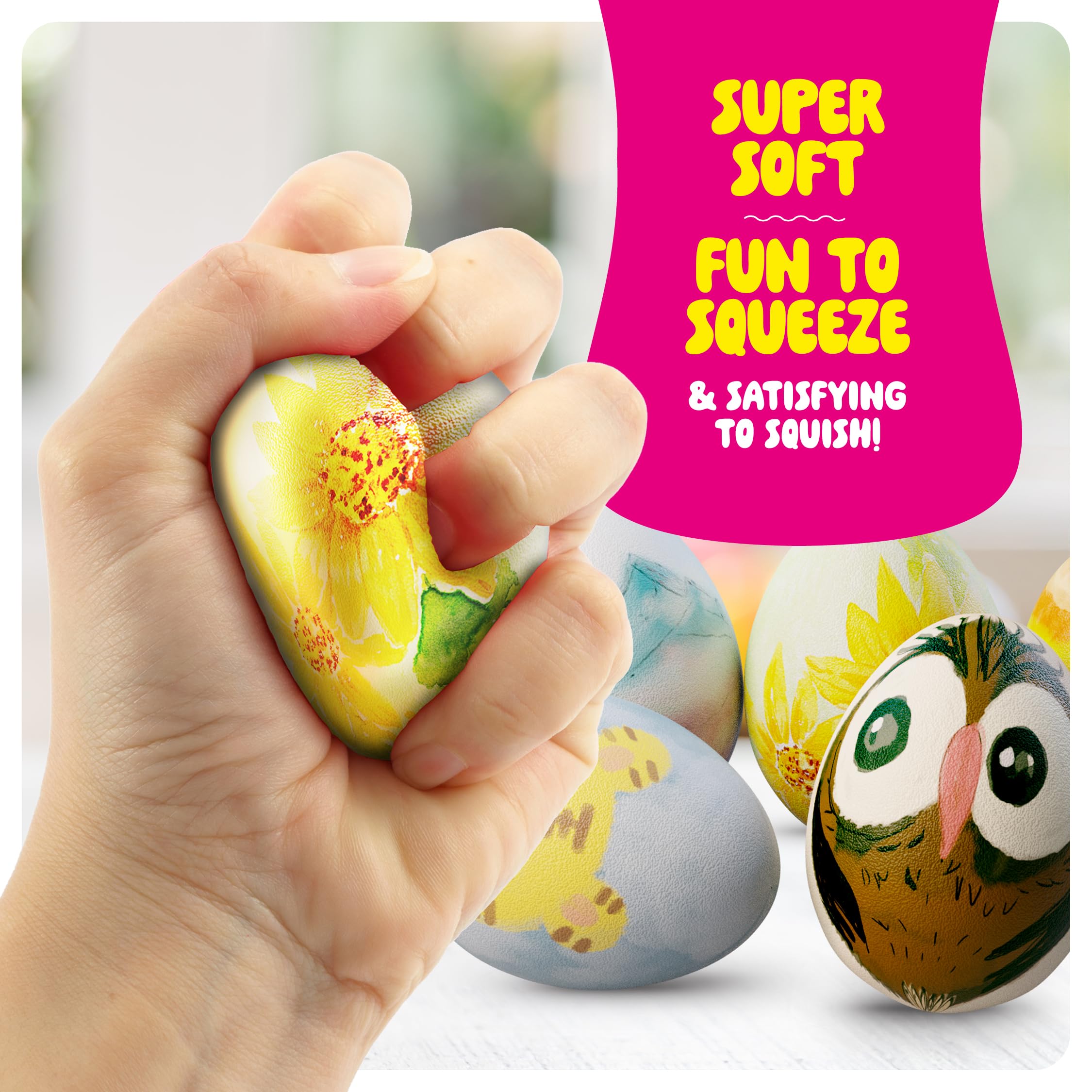 Dan&Darci Easter Egg Squishy Paint Kit fabric paints with durable color adhesion