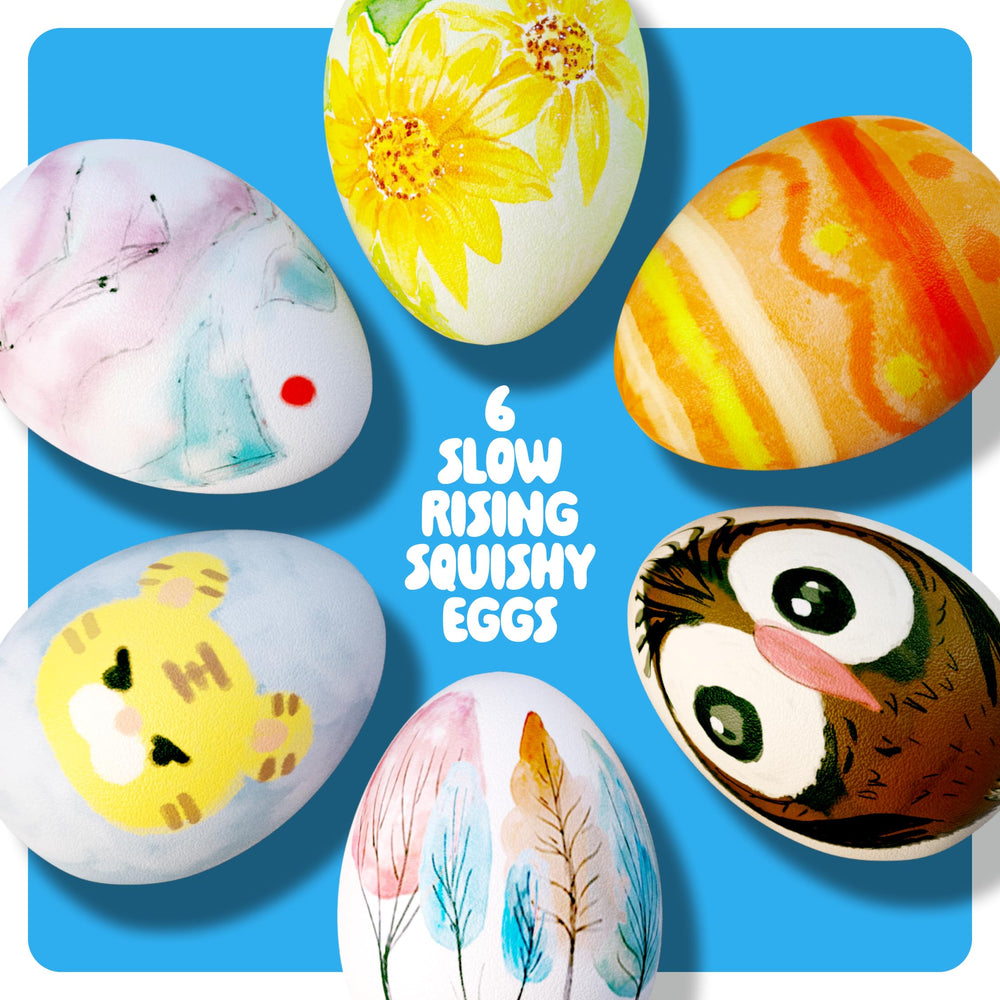 Dan&Darci Easter Egg Squishy Paint Kit painted eggs showcase vibrant decorative results