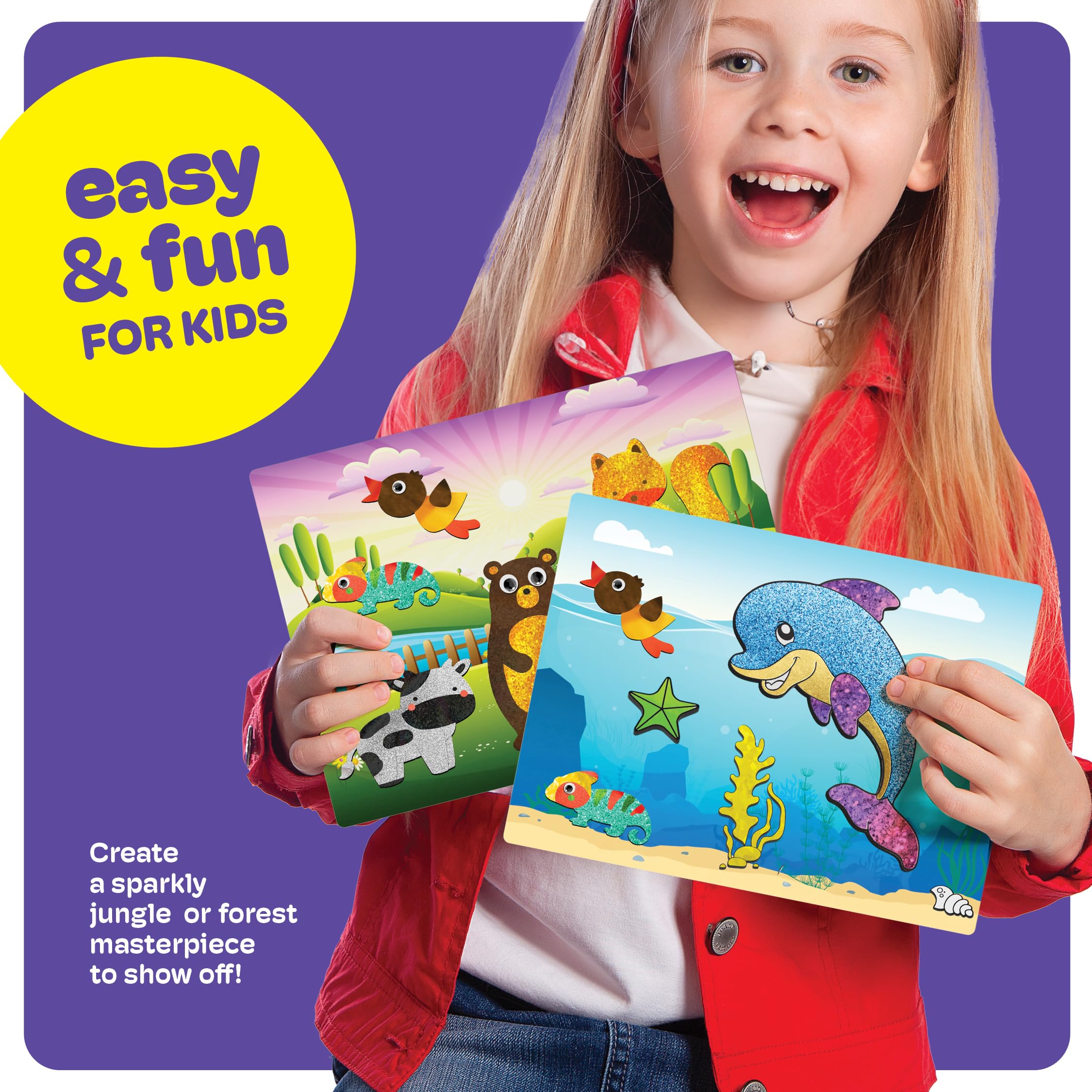 Dan&Darci foil art kit colorful foil sheets in bold hues.