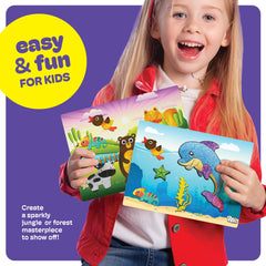 Dan&Darci foil art kit colorful foil sheets in bold hues.