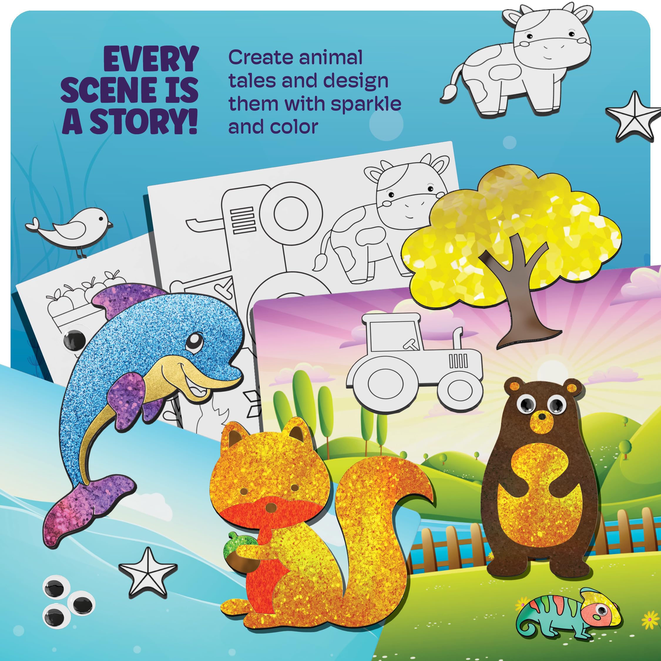 Dan&Darci foil art kit instruction guide for easy crafting.