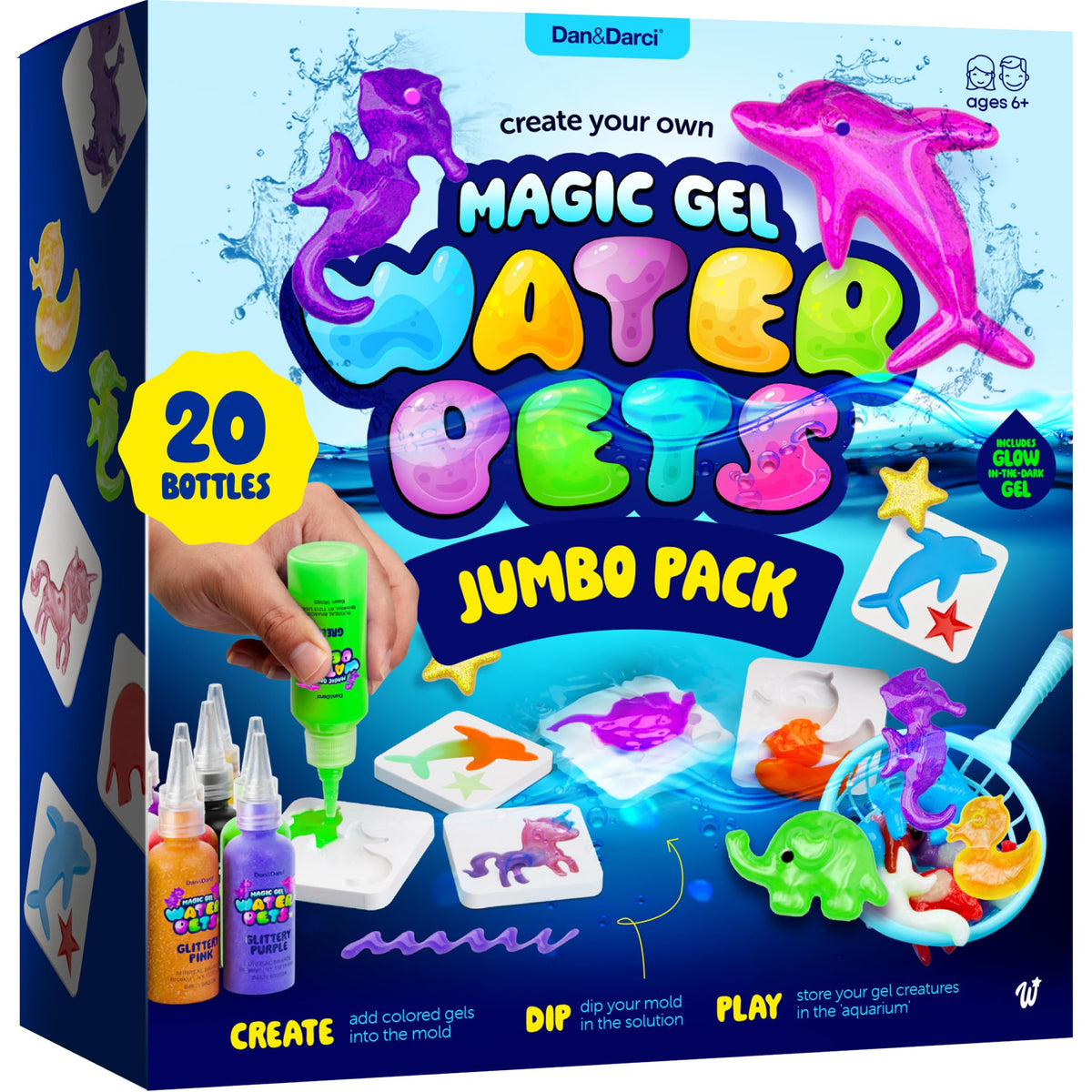 Dan & Darci Aqua Fairy kit unboxing with vibrant gels for creative play