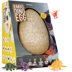 Dan & Darci jumbo dino egg ready for excavation and discovery