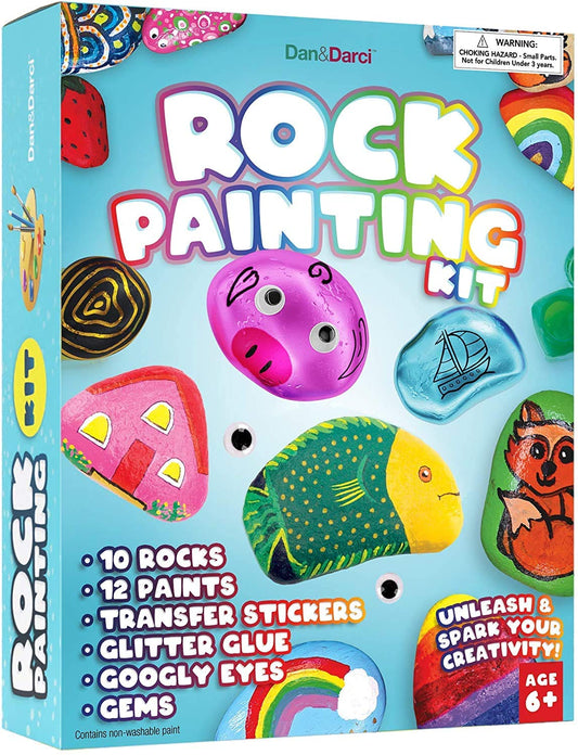 Dan&Darci rocks and paints kit fuels creative play for kids ages 6-12.