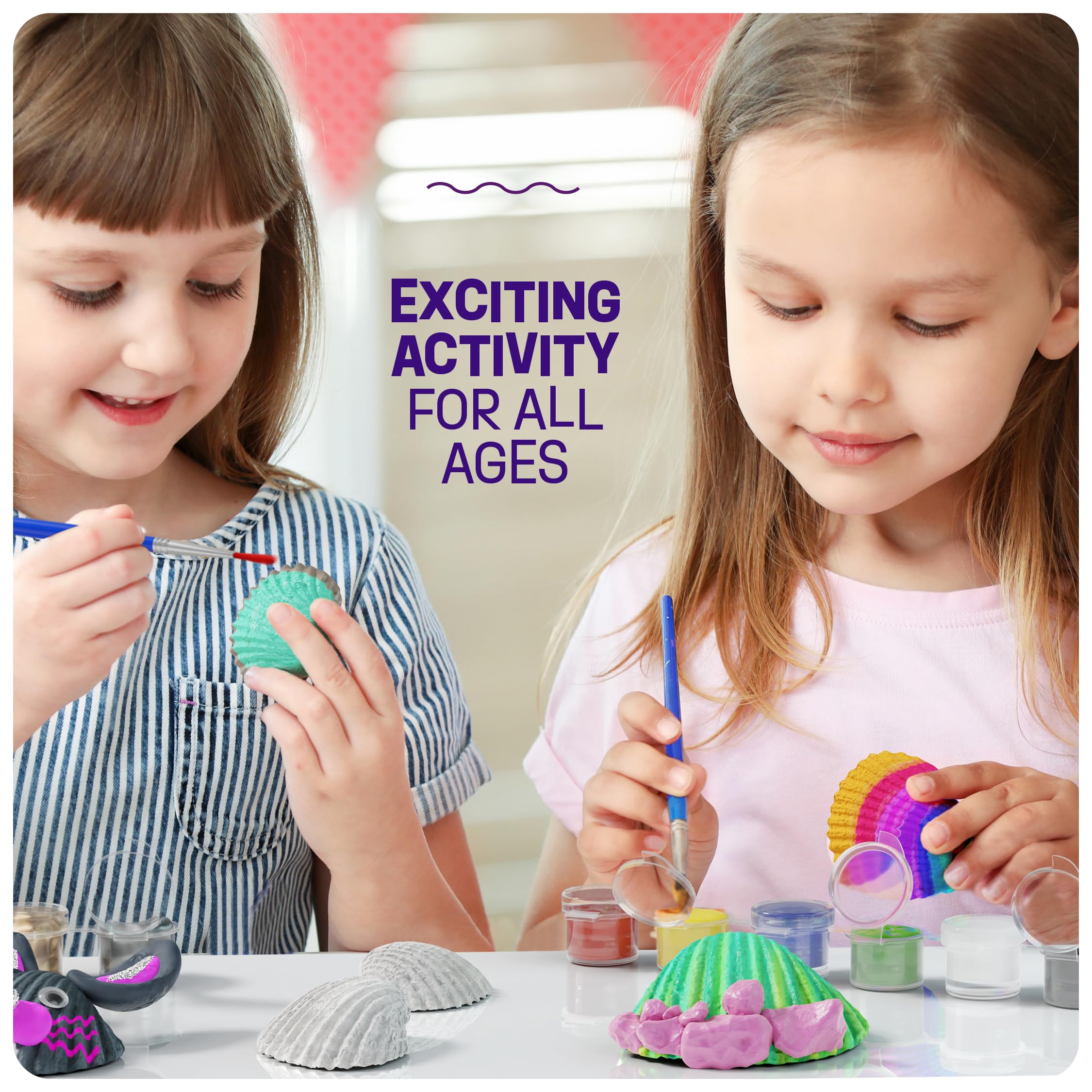 Dan & Darci Sea Shell Painting Kit modeling clays for textured shell designs