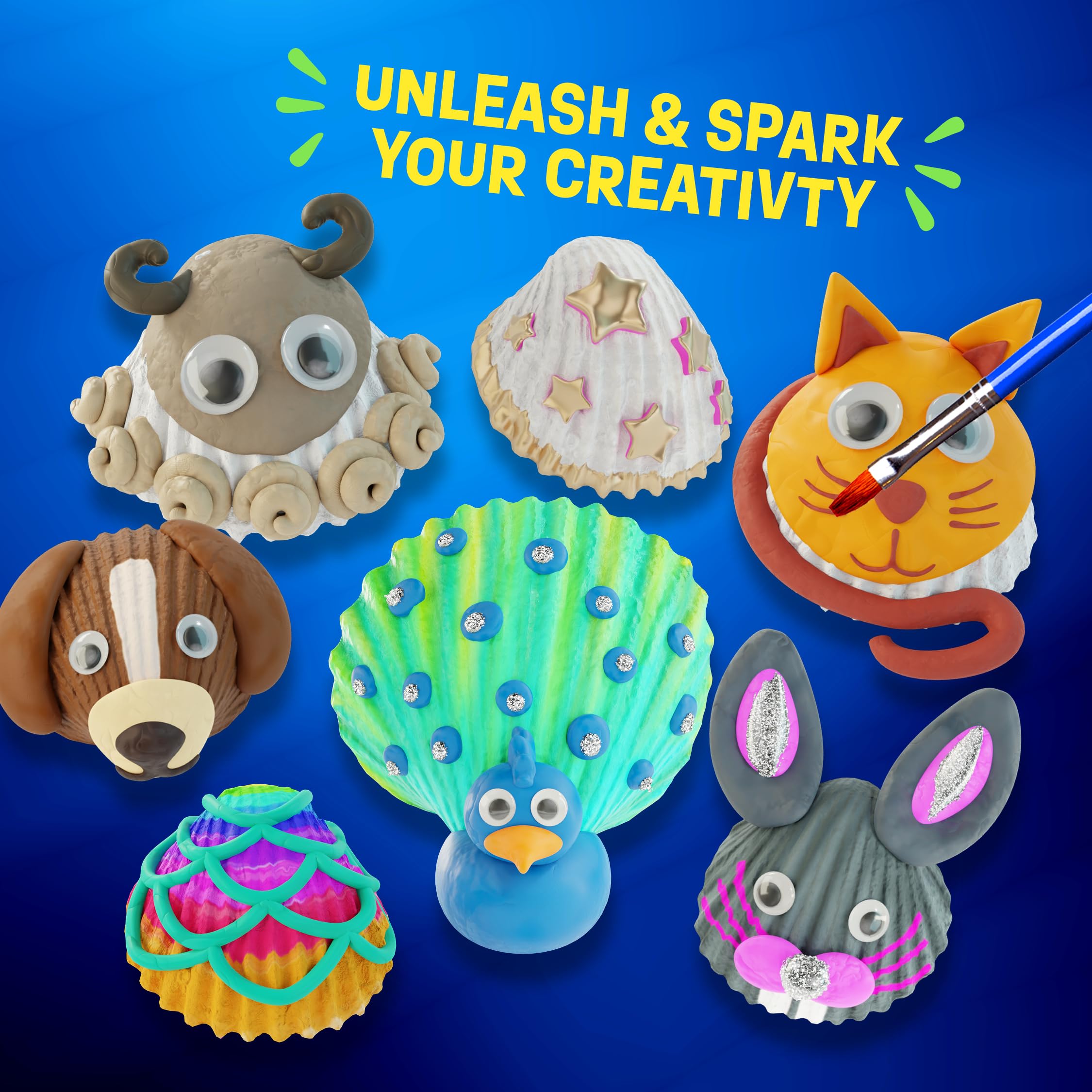 Dan & Darci Sea Shell Painting Kit standard paints for vibrant shell designs