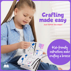 Dan&Darci unicorn craft kit bow hair clip for stylish unicorn looks.