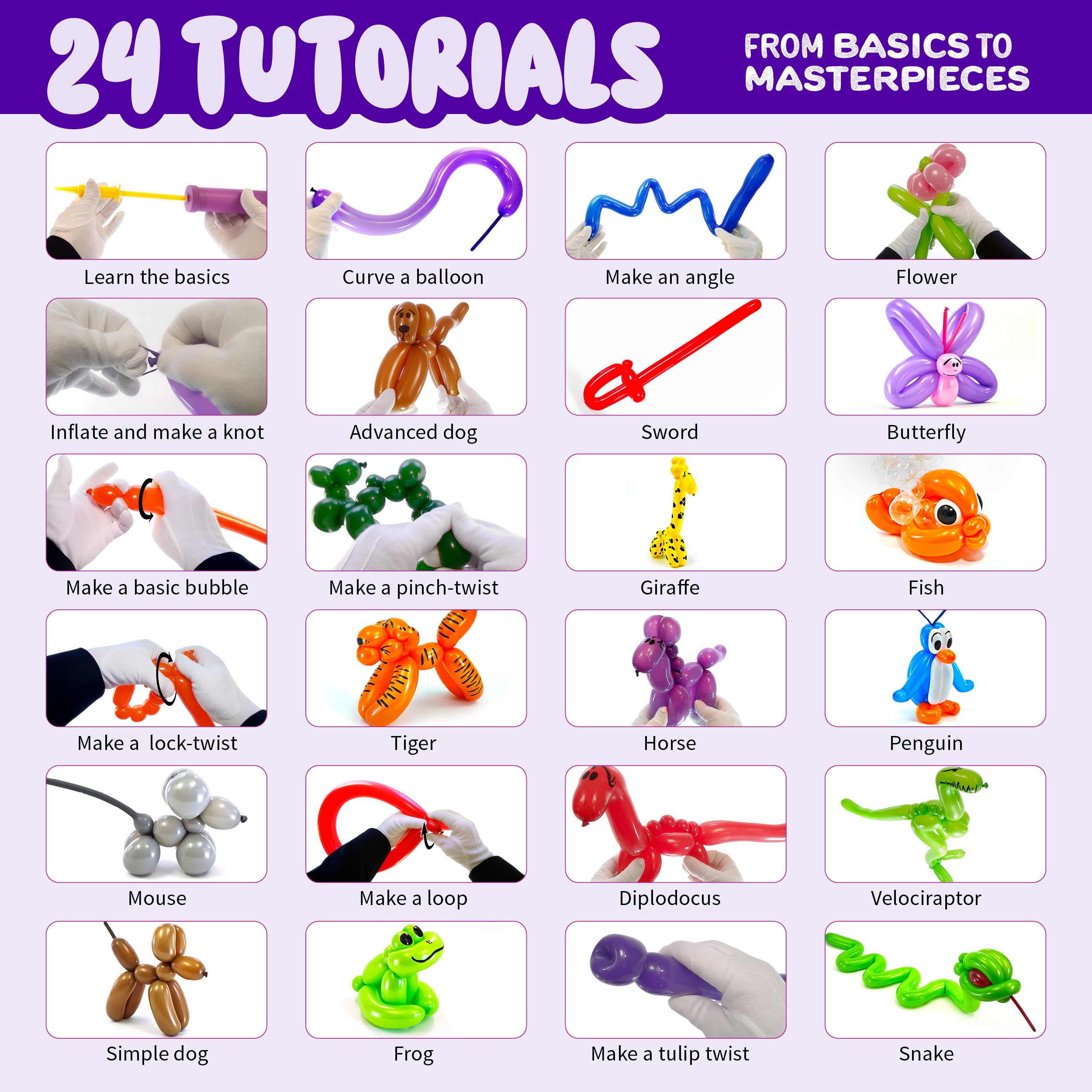 Dan&Darci vibrant durable balloons resisting popping and holding shapes