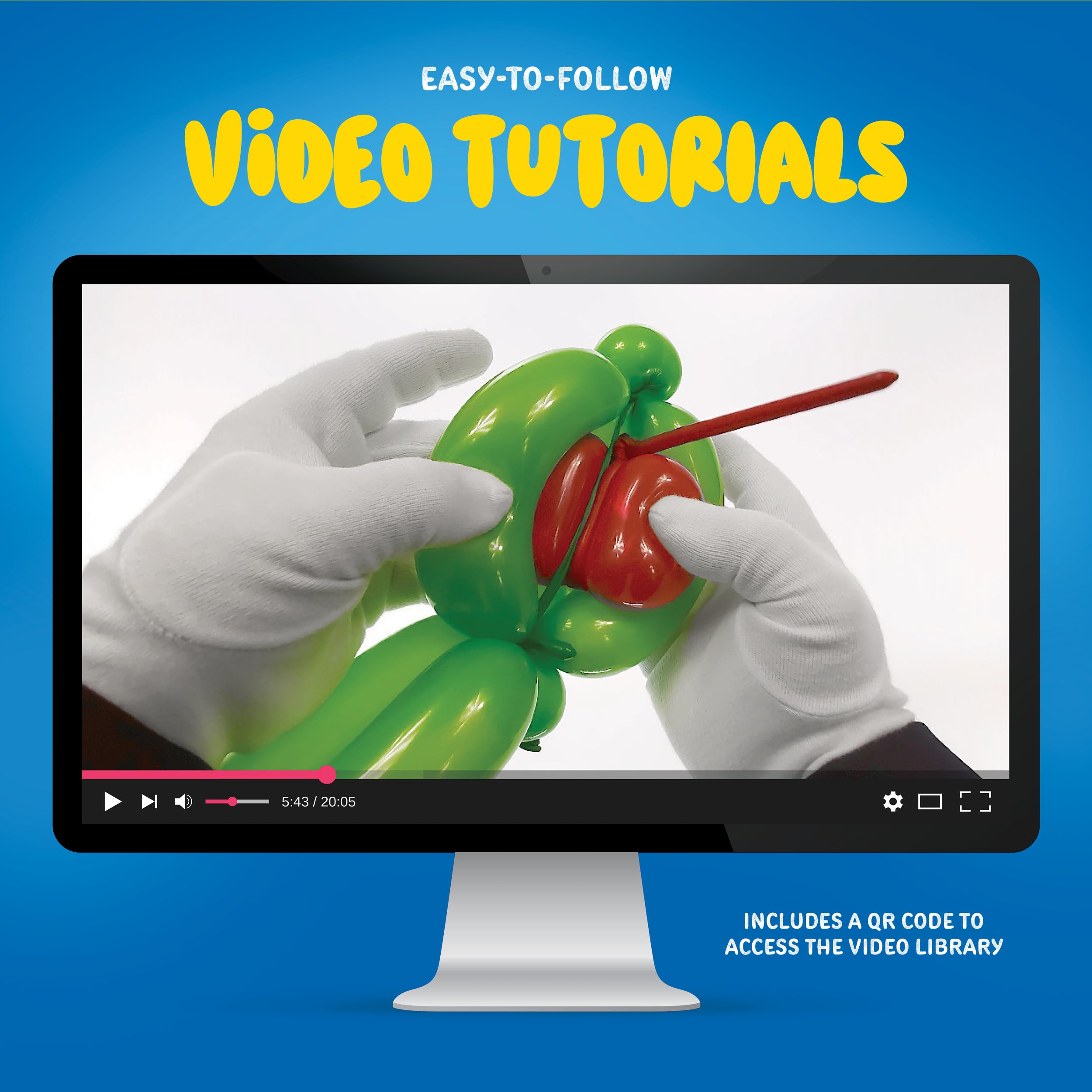 Dan&Darci video tutorials guiding every balloon design for confidence