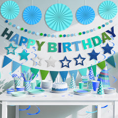 Danadia felt birthday letters create a charming, reusable focal point for celebrations.