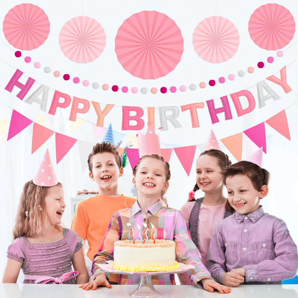 Danadia felt pennant garland offers reusable charm for stylish, customizable banners.