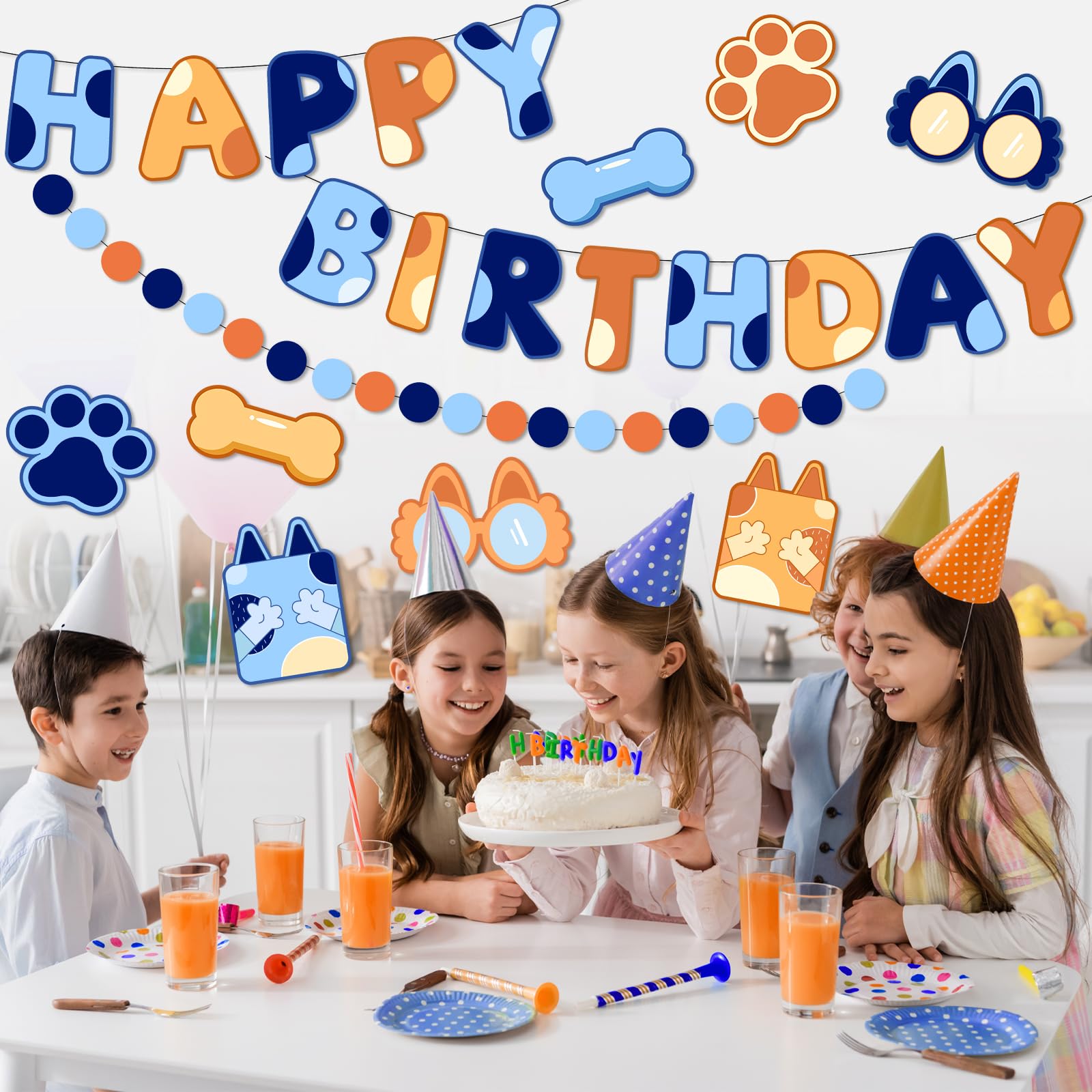 Danadia reusable blue party decor designed for multiple celebrations.