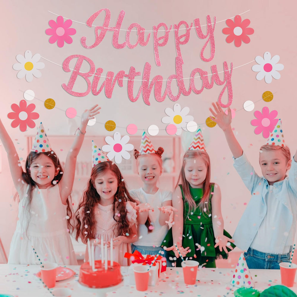 Danadia reusable pink decor banner for future celebrations