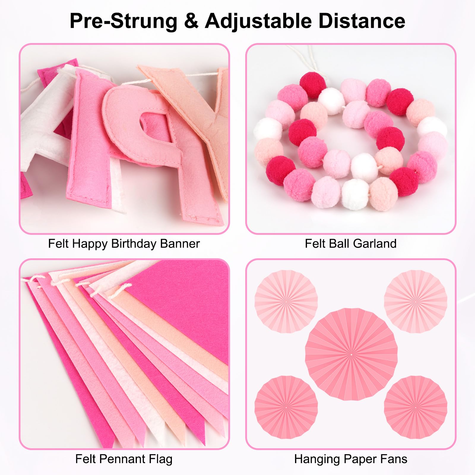 Danadia unfolding paper fans in pink reveal vibrant backdrop in seconds.