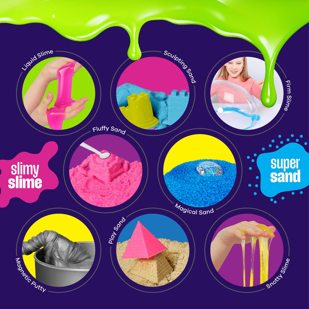 Dan&Darci firm slime texture close-up shows stretch and grip.
