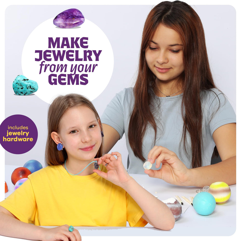 Dan&Darci Galaxy Gem Dig Kit turn gems into bracelets, necklaces, rings