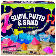 Dan&Darci slime-putty-sand-sensory-kit image shows colorful textures for creative play.