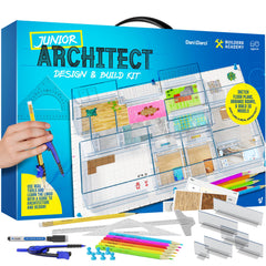 Dan&Darci Architecture Kit for Kids with drafting tools for precise floor plans