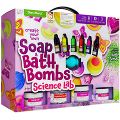 Dan&Darci soap and bath kit illustration guide shows kid-friendly project steps