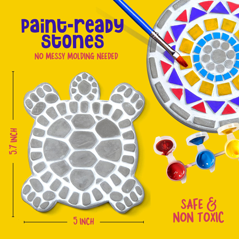 Dan&Darci medallion stone offers a durable, ready-to-paint project.