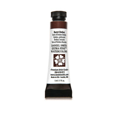DANIEL SMITH Burnt Umber 5ml tube for rich earthy tones and detailed painting