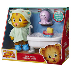 Daniel Tiger's Neighborhood robe and slippers ready for after-bath dress-up.