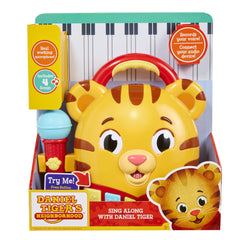 Toy connected to external audio device for expanded sound with Daniel Tiger's Neighborhood