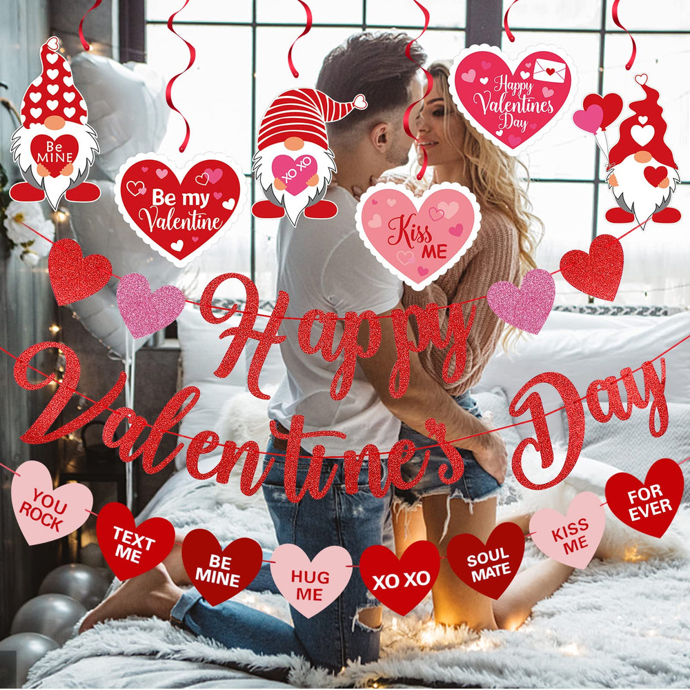 DANPORTBE Conversation heart banner accents celebrations and creates cute selfie moments.