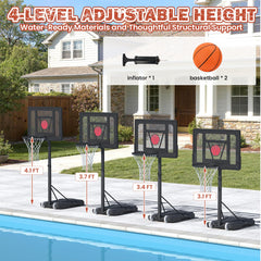Danrelax air pump speeds up inflating the basketball for quick start.