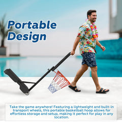 Danrelax pool basketball hoop net for smooth shots