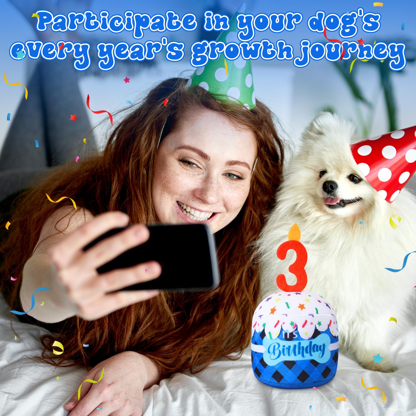 Dansydaisy dog birthday party decor idea for photos and fun.